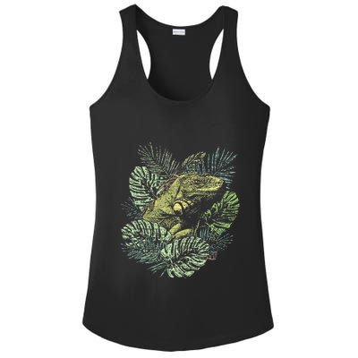 Zoo Keeper Lizard Lover Gift Iguana Ladies PosiCharge Competitor Racerback Tank