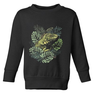 Zoo Keeper Lizard Lover Gift Iguana Toddler Sweatshirt