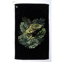 Zoo Keeper Lizard Lover Gift Iguana Golf Towel