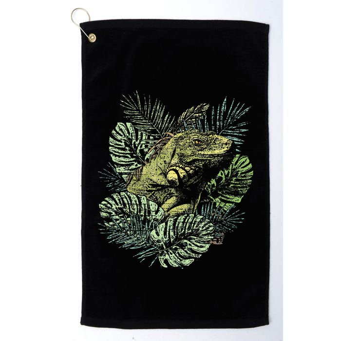 Zoo Keeper Lizard Lover Gift Iguana Golf Towel