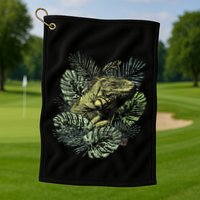 Zoo Keeper Lizard Lover Gift Iguana Golf Towel