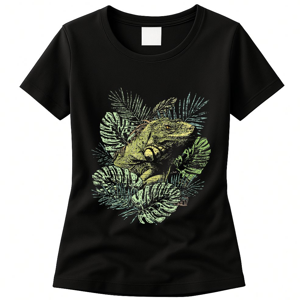 Zoo Keeper Lizard Lover Gift Iguana Womens T-Shirt