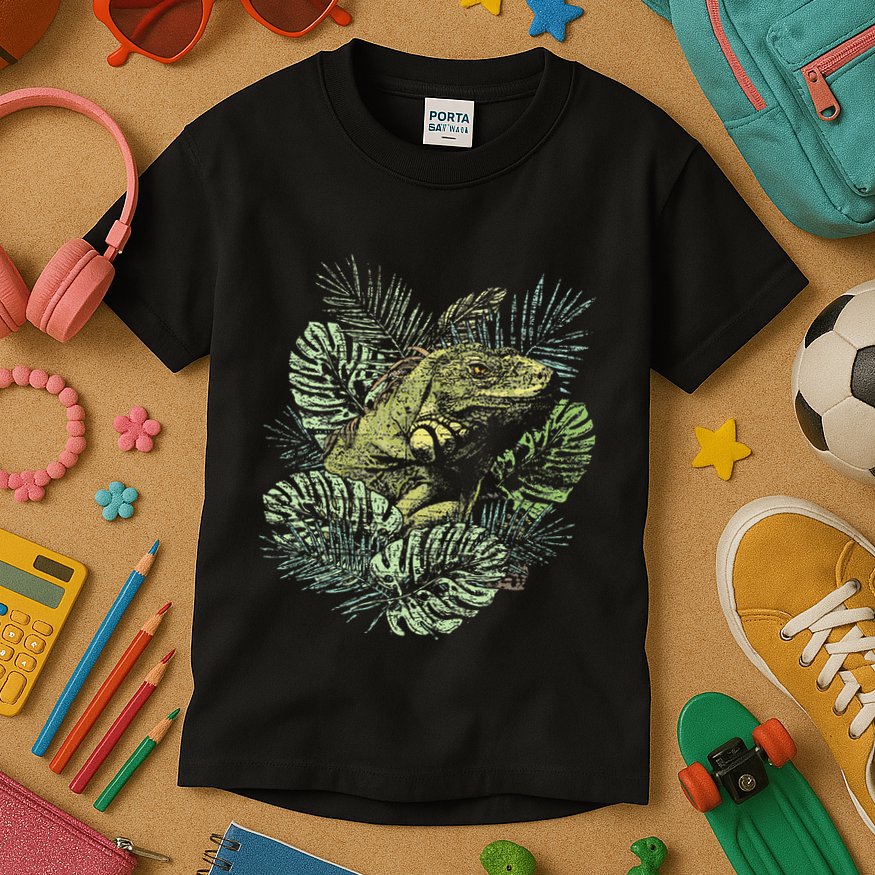 Zoo Keeper Lizard Lover Gift Iguana Kids T-Shirt