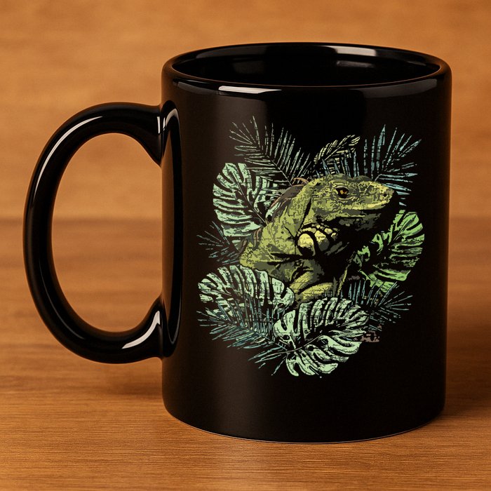 Zoo Keeper Lizard Lover Gift Iguana 11oz C Handle Ceramic Mug