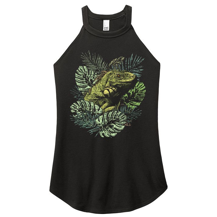 Zoo Keeper Lizard Lover Gift Iguana Women's Perfect Tri Rocker Tank