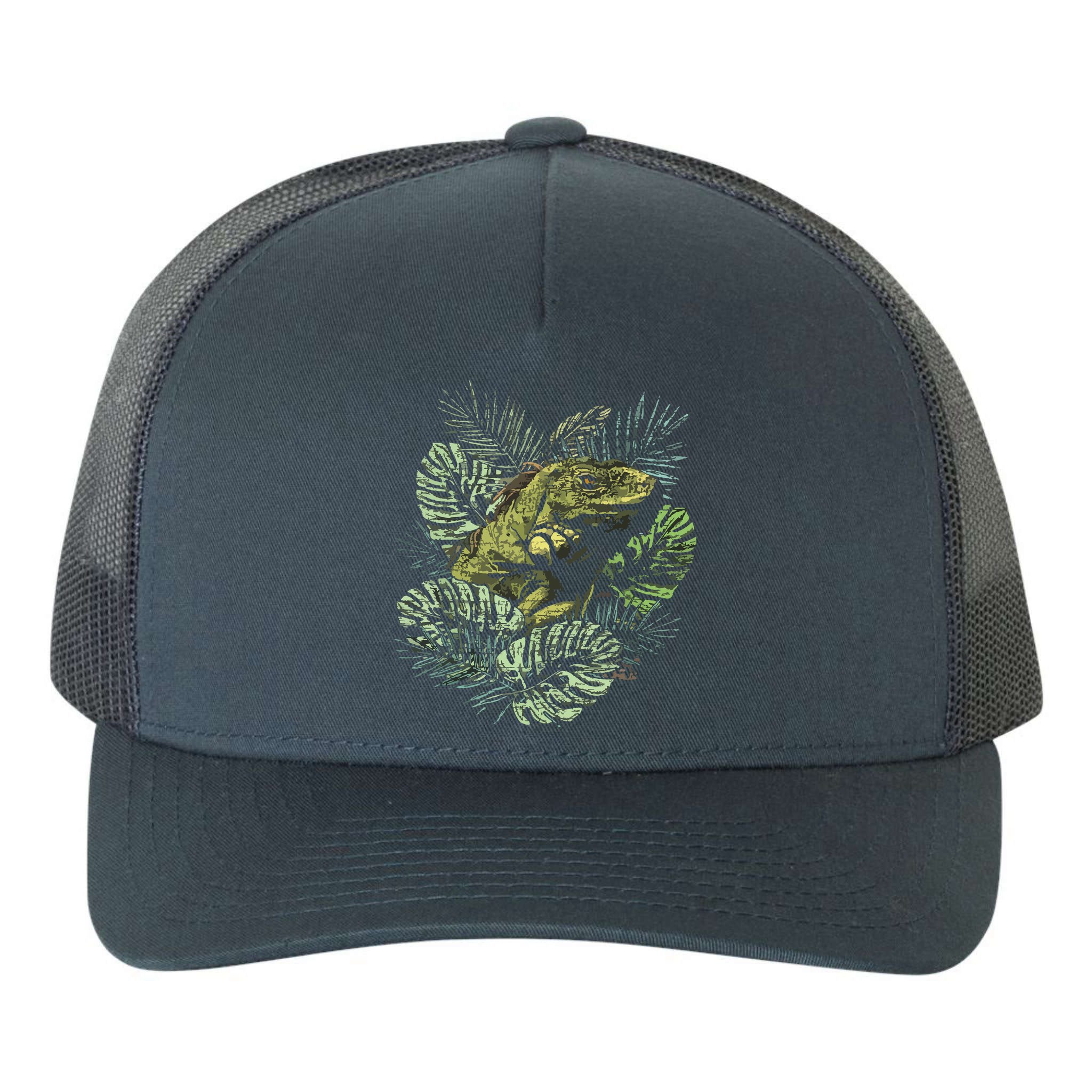 Zoo Keeper Lizard Lover Gift Iguana Yupoong Adult 5-Panel Trucker Hat