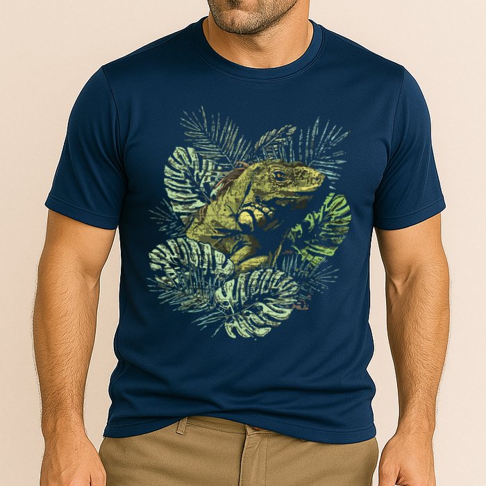 Zoo Keeper Lizard Lover Gift Iguana Cooling Performance Crew T-Shirt