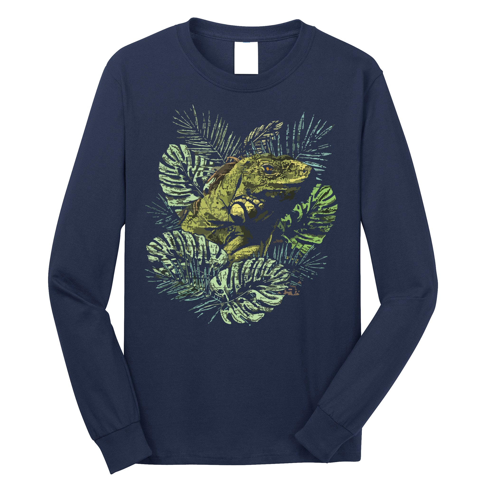 Zoo Keeper Lizard Lover Gift Iguana Long Sleeve Shirt
