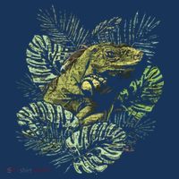 Zoo Keeper Lizard Lover Gift Iguana Flat Bill Trucker Hat