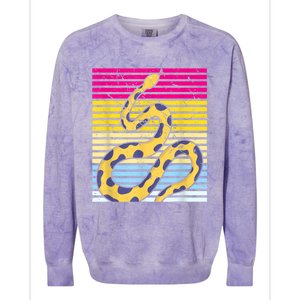 Zoo Keeper Reptile Gift Snake Colorblast Crewneck Sweatshirt