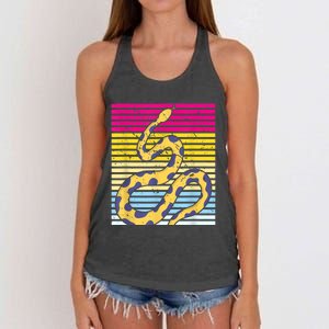 Zoo Keeper Reptile Gift Snake Women's Knotted Racerback Tank