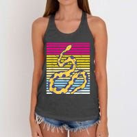 Zoo Keeper Reptile Gift Snake Women's Knotted Racerback Tank