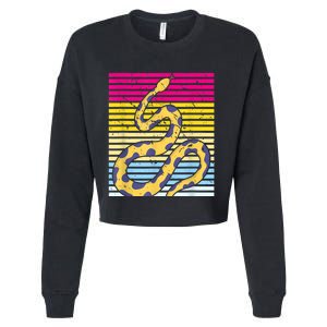 Zoo Keeper Reptile Gift Snake Cropped Pullover Crew