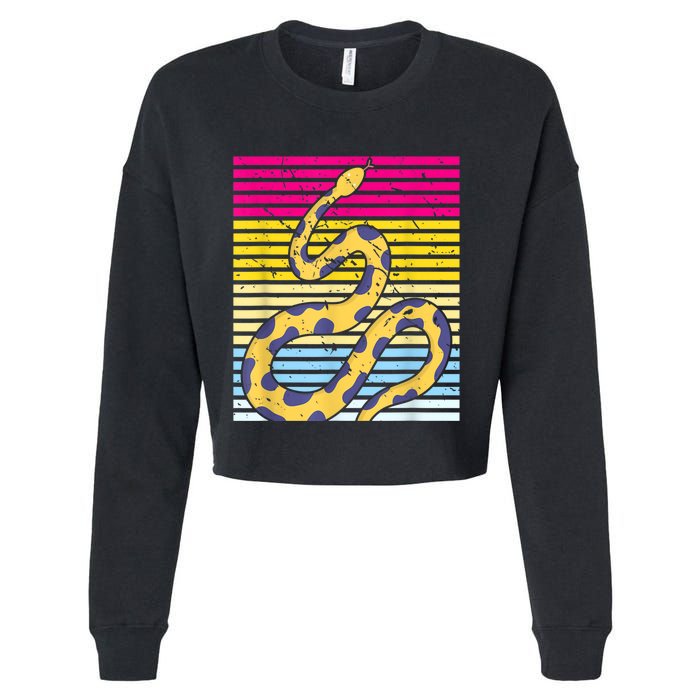 Zoo Keeper Reptile Gift Snake Cropped Pullover Crew