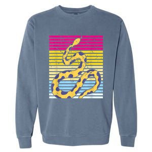 Zoo Keeper Reptile Gift Snake Garment-Dyed Sweatshirt