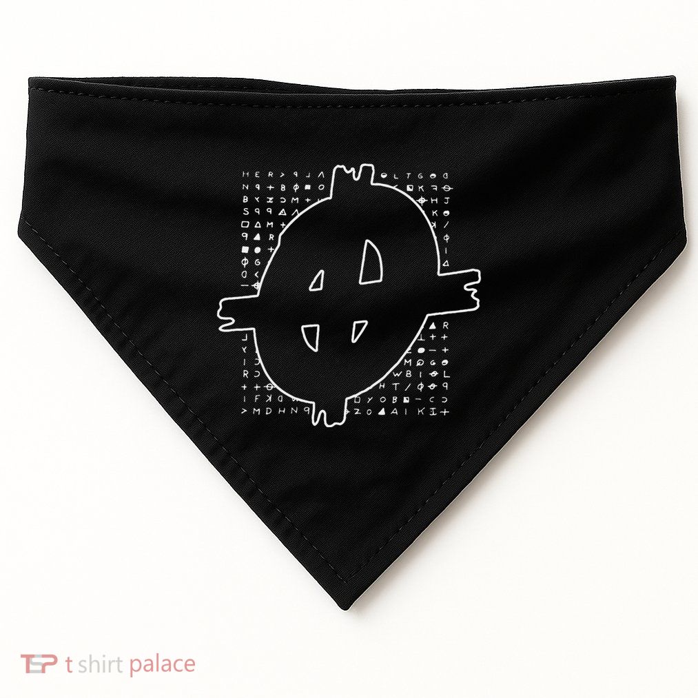 Zodiac Killer Symbol And Cipher True Crime USA-Made Doggie Bandana