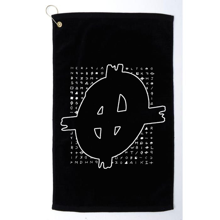 Zodiac Killer Symbol And Cipher True Crime Golf Towel