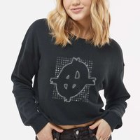 Zodiac Killer Symbol And Cipher True Crime Cropped Pullover Crew