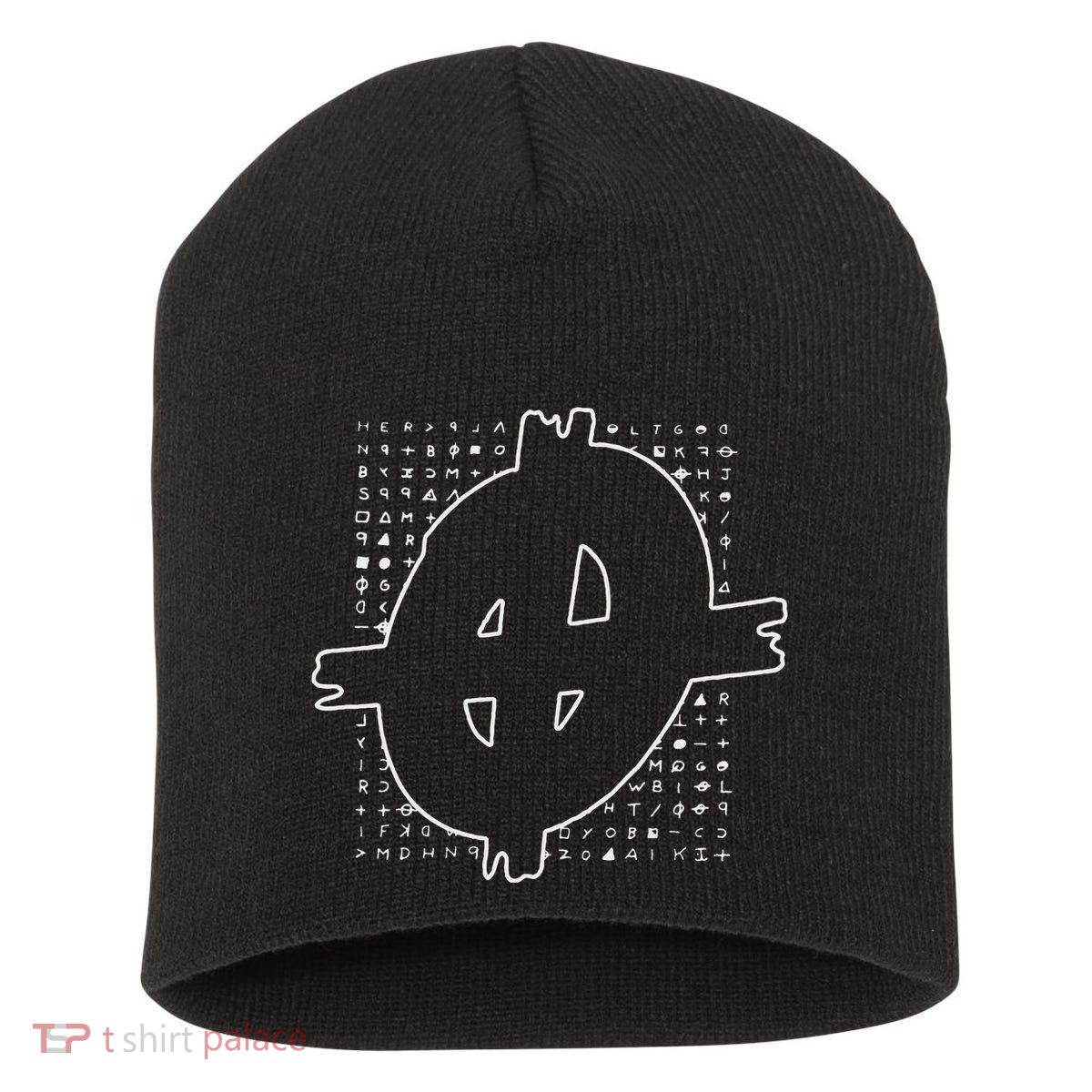 Zodiac Killer Symbol And Cipher True Crime Short Acrylic Beanie