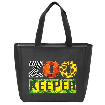 Zoo Keeper Wildlife Animal Lover Funny Gift Zip Tote Bag