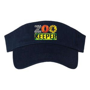 Zoo Keeper Wildlife Animal Lover Funny Gift Valucap Bio-Washed Visor