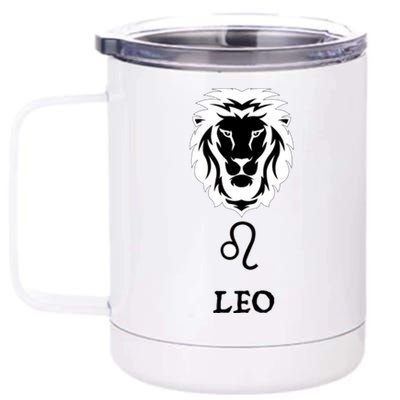 Zodiac Leo Astrology Cool Gift 12 oz Stainless Steel Tumbler Cup