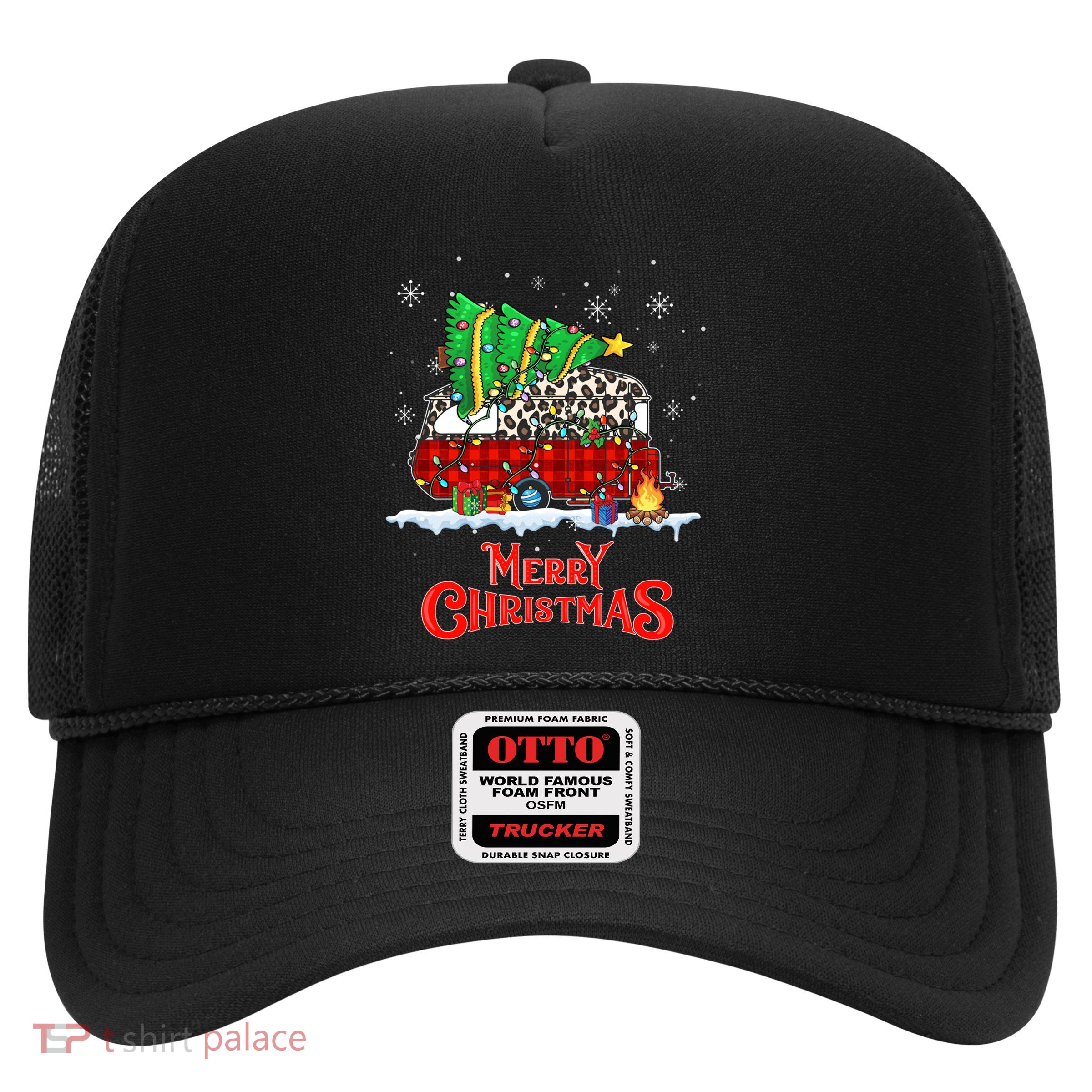 Zyzz Leopard Camping Rv Christmas Pajama Merry Xmas Camper Cute Gift Trucker Hat