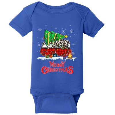 Zyzz Leopard Camping Rv Christmas Pajama Merry Xmas Camper Cute Gift Baby Bodysuit