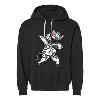 Zebra Lover Funny Zebra Dabbing Zebra Zebra Garment-Dyed Fleece Hoodie