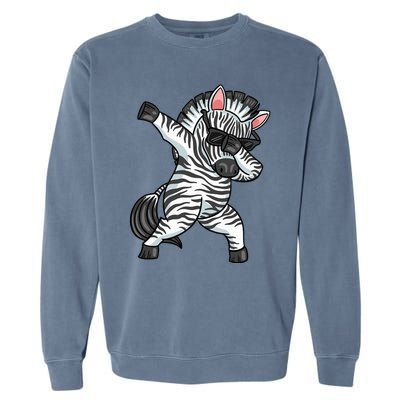 Zebra Lover Funny Zebra Dabbing Zebra Zebra Garment-Dyed Sweatshirt