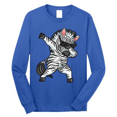 Zebra Lover Funny Zebra Dabbing Zebra Zebra Long Sleeve Shirt