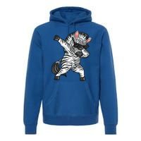 Zebra Lover Funny Zebra Dabbing Zebra Zebra Premium Hoodie