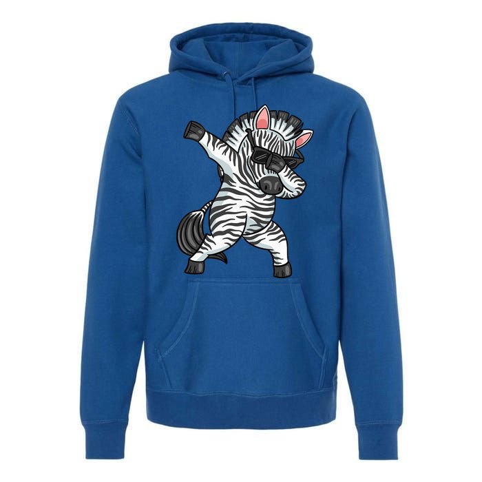 Zebra Lover Funny Zebra Dabbing Zebra Zebra Premium Hoodie