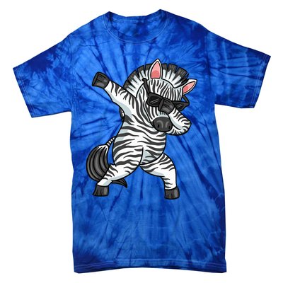 Zebra Lover Funny Zebra Dabbing Zebra Zebra Tie-Dye T-Shirt