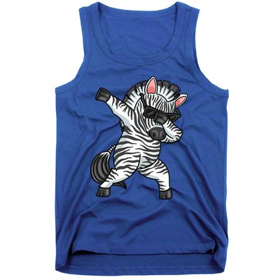 Zebra Lover Funny Zebra Dabbing Zebra Zebra Tank Top