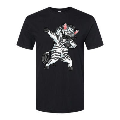 Zebra Lover Funny Zebra Dabbing Zebra Zebra Softstyle CVC T-Shirt