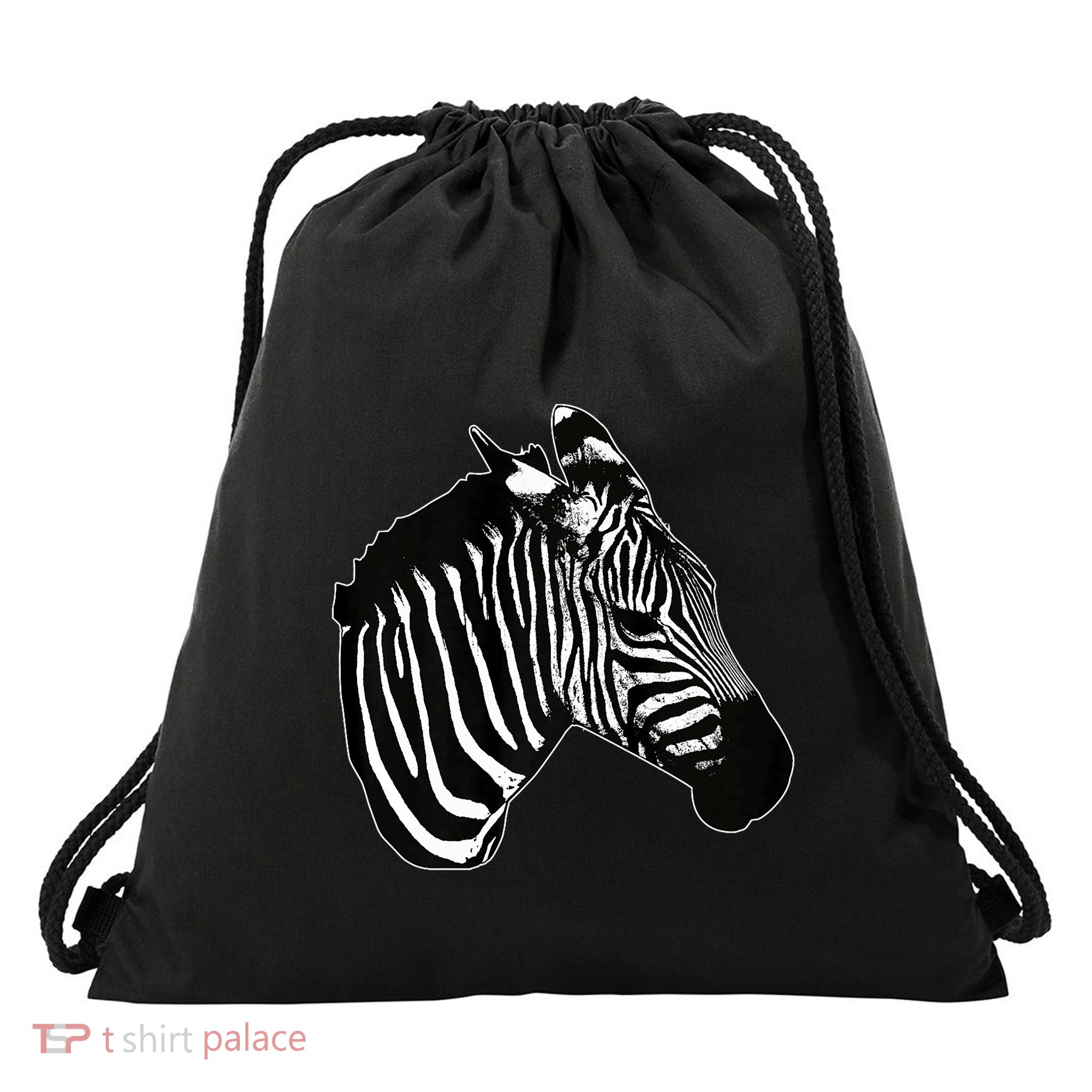 Zebra Lover Funny Zebra Drawstring Bag