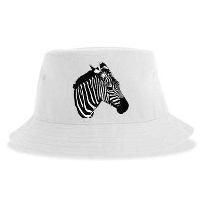 Zebra Lover Funny Zebra Sustainable Bucket Hat