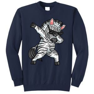 Zebra Lover Funny Zebra Dabbing Kids Zebra Zebra Tall Sweatshirt