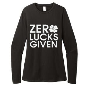 Zero Lucks Given St Patricks Day Womens CVC Long Sleeve Shirt