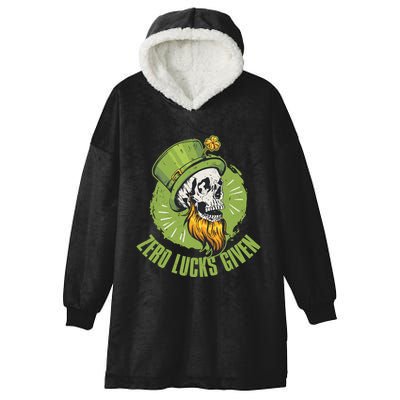Zero Lucks Given Cute Gift Hooded Wearable Blanket