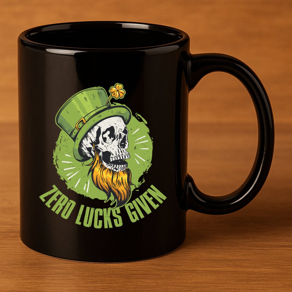 Zero Lucks Given Cute Gift 11oz C Handle Ceramic Mug