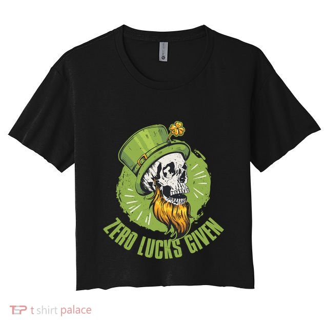 Zero Lucks Given Cute Gift Crop Top