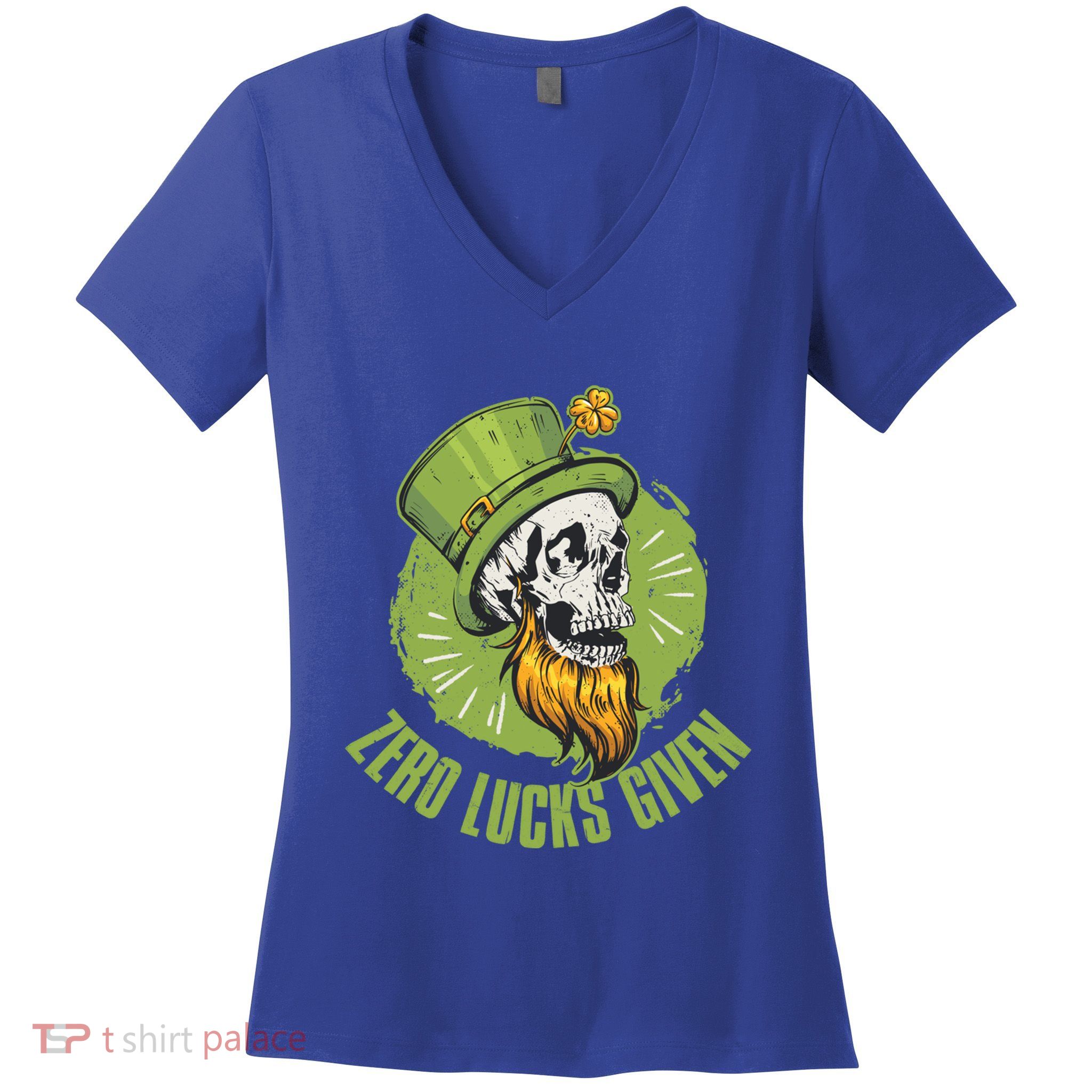 Zero Lucks Given Cute Gift Women's V-Neck T-Shirt