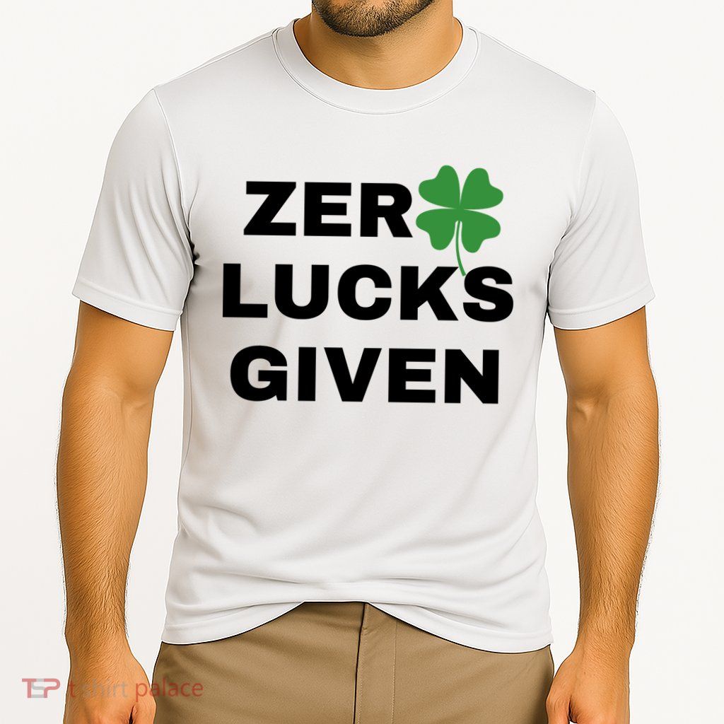 Zero Lucks Given Shamrock St Patricks Day Performance Shirt