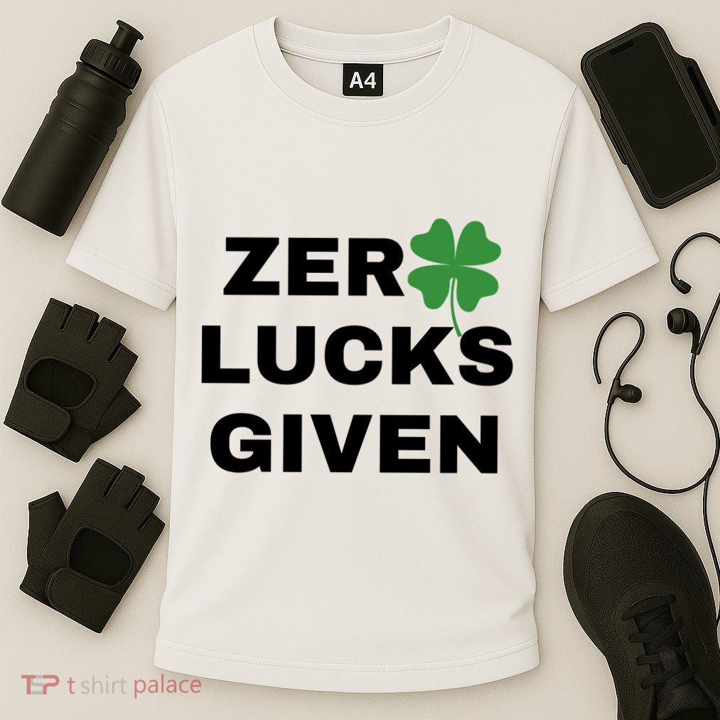 Zero Lucks Given Shamrock St Patricks Day Performance Shirt