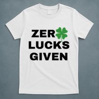 Zero Lucks Given Shamrock St Patricks Day T-Shirt