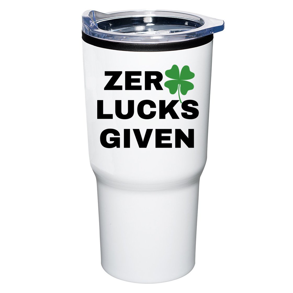 Zero Lucks Given Shamrock St Patricks Day Tumbler