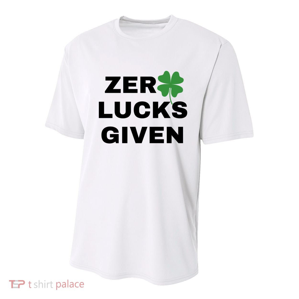 Zero Lucks Given Shamrock St Patricks Day Youth Performance Sprint T-Shirt