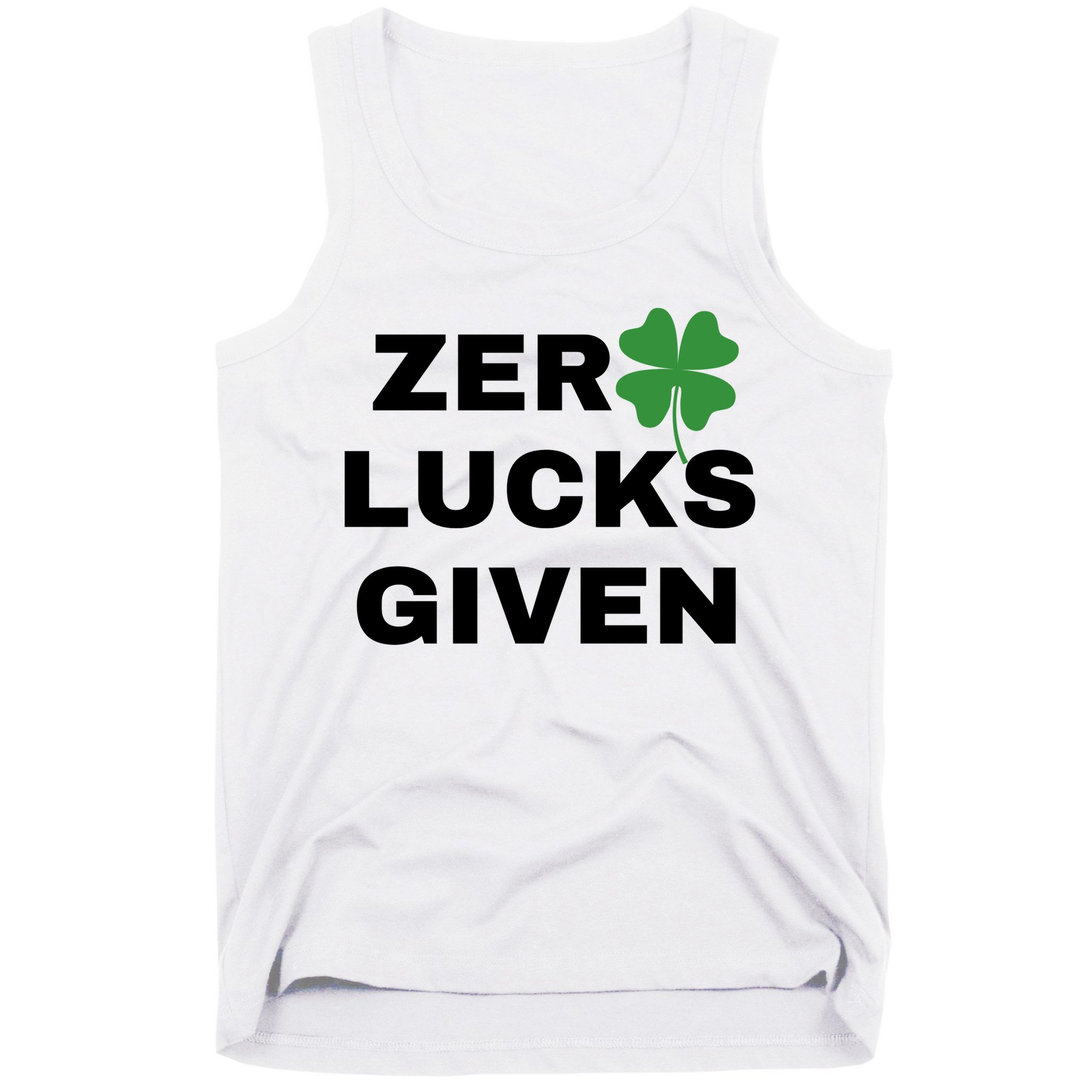 Zero Lucks Given Shamrock St Patricks Day Tank Top